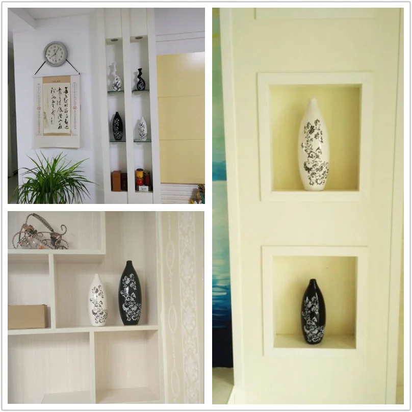 

2pcs/set Luxury Europe Ceramic Vase Home Decor Desktop Decoration Creative Design Porcelain Decorative