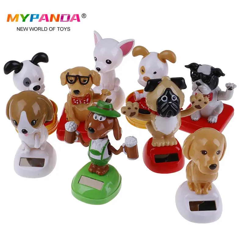 

1pc Auto Magic Solar Powered Dancing Dogs Swinging Bobble Toy Gift Car Decoration