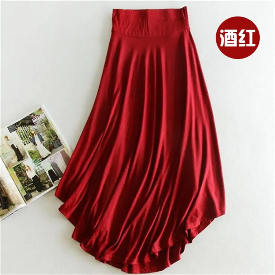 

Factory direct sales Modaier high waist bust skirt loose waist elastic thin wide waist skirt temperament thin skirt