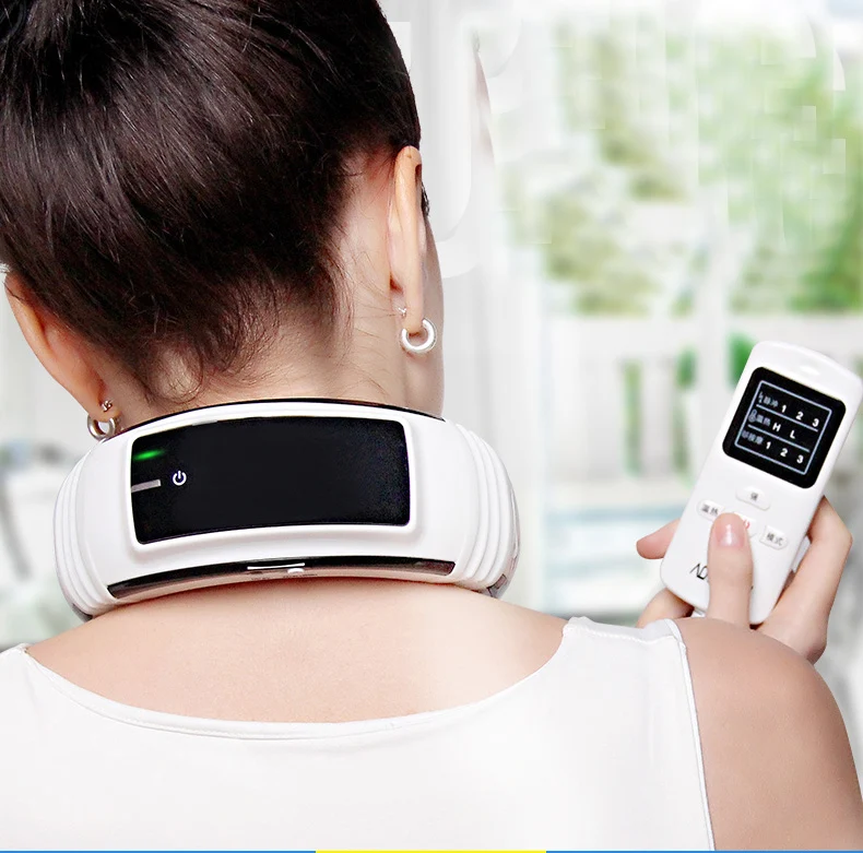 neck Medical 3d Smart Cervical Massager Heating Kneading Neck Electric Magnet Therapy Meridian Health Care Rechargeable