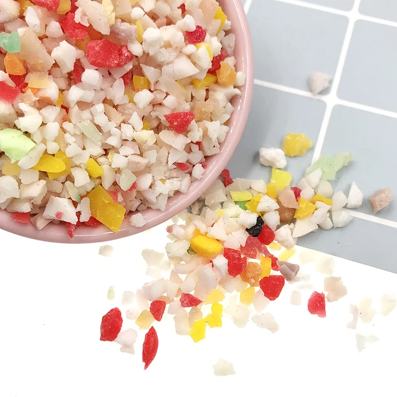 50 г/лот имитация фруктов крошечные клеи Полимерная глина поддельные брызгает