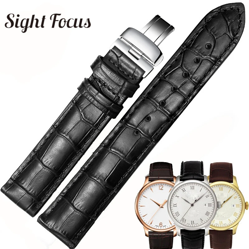 

19mm 20mm 22mm Calfskin Watch Bands for Tissot Le Locle T41 T006 PRC200 Watch Strap Wrist Belt Watch Bracelet 1853 Watchband Men