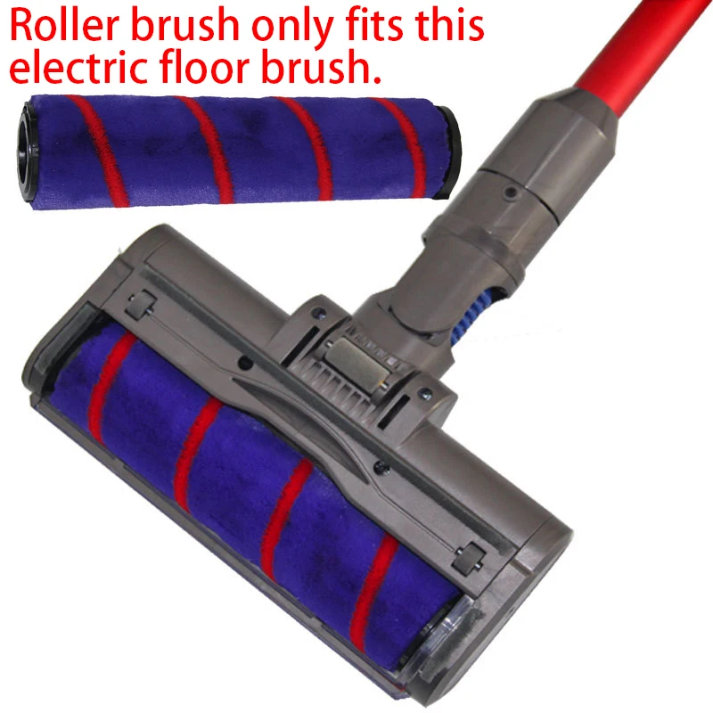 

Fluffy Electric Floor Brush For Dyson V7 V8 V10 V11 Vacuum Cleaner Parts Floor Brush Head Soft Velvet Dusting Nozzle Floor Elect