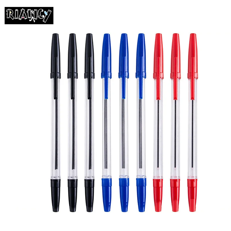 

10pcs 0.7mm Black Blue Red Ink Ballpoint Pen Stylo Pennen Boligrafos Kugelschreiber Canetas Penna Kalem Pens For Writing 3688
