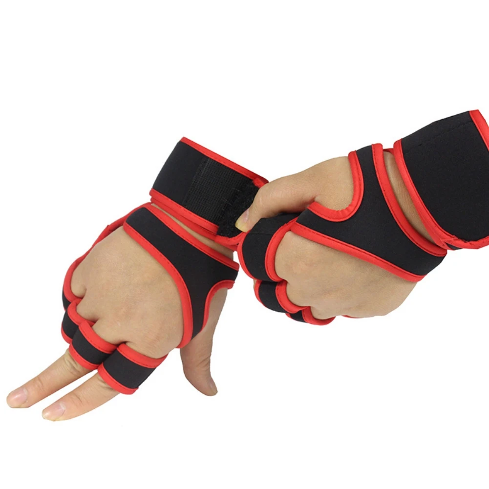 

Gymnastics Grips for Women Men with Wrist Straps Weight Lifting Training Gloves Fitness Palm Hand Protector