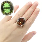 Большие овальные серебряные кольца 25x21 мм 22x18 мм, меняющие цвет, шпинель, александрит, топаз, свидание, подарок для женщин, привлекательные