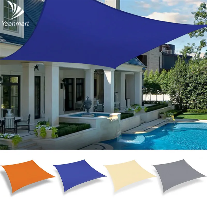 

98% UV Block Awning Sun Shade Sail 2x2-3.6x3.6M Waterproof Sun Shether for Outdoor Patio Garden Canopy Car Cover Tent Cloth