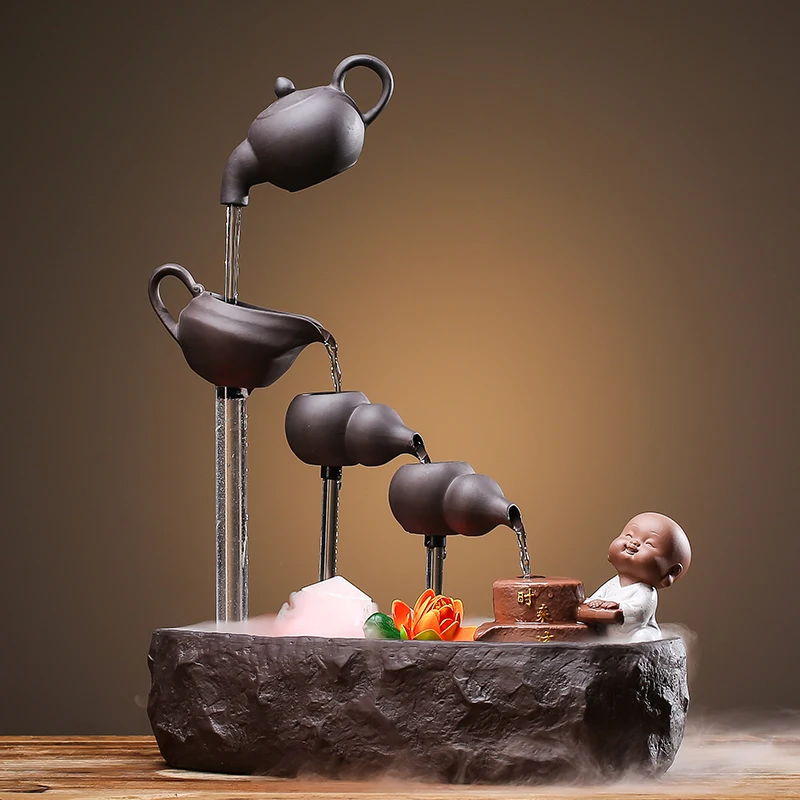 220V из мультфильма Холодное сердце в китайском стиле Lucky Feng Shui фонтаны домашнего