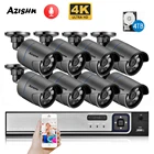 Камера видеонаблюдения AZISHN 4K Ultra HD, 8 Мп, H.265, POE, NVR