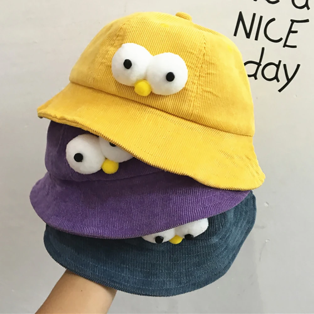 Baby Cartoon Sesame Children Breathable Corduroy Hat Kids Boy Girls Cap Sunhat Cute Beach Sunbonnet | Детская одежда и обувь