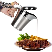 500ml gravy boat 304 stainless steel oil sauce pot dining table serve jug custard cream ketchup double walled insulated thermal