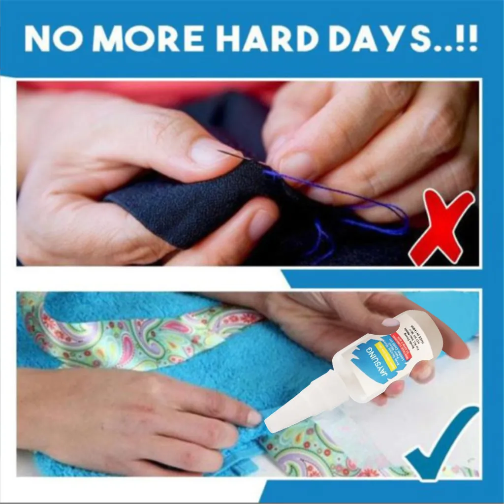 

Clean Up Secure Stitch Liquid Sewing Solution Kit No Sew Glue Fast Tack Home No Sew Kitchen Cleaner Bonding Glue Repair Clothes