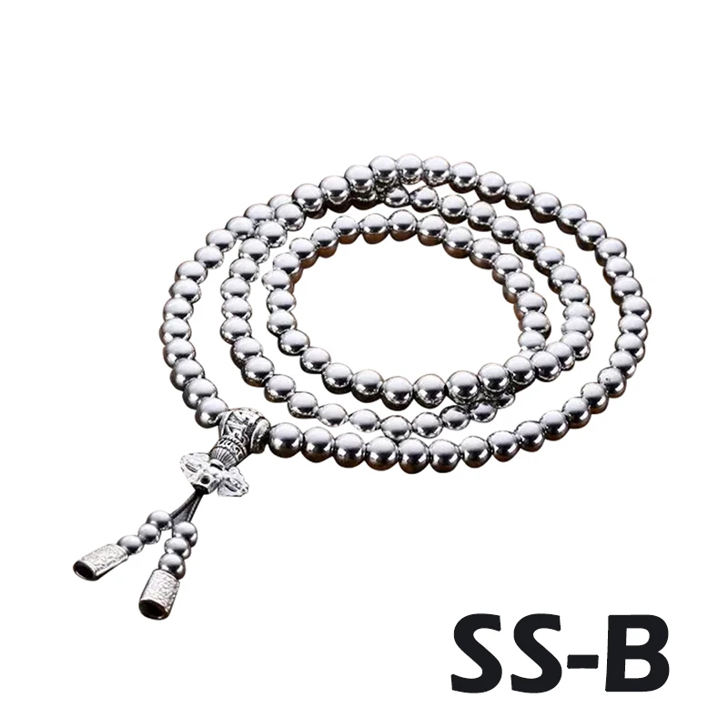Для мужчин и женщин на открытом воздухе 108 Будда четки Самозащита ручной браслет, ожерелье цепь полная стальная цепь средства индивидуально... от AliExpress WW