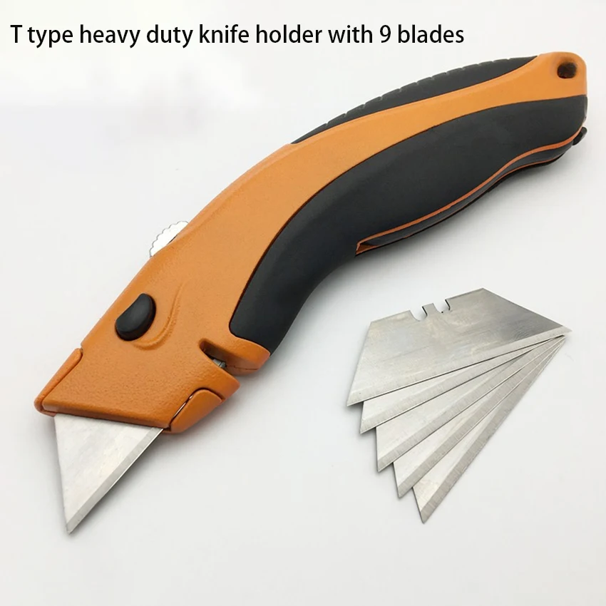 Универсальный нож Т типа сверхмощный держатель ножа с 9 лезвиями 25 мм резиновый