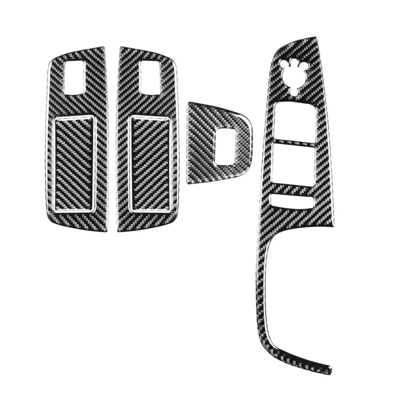 

Fit For Audi Q7 (2008-2015) true carbon fiber left and right driving window lift control panel decoration stickers