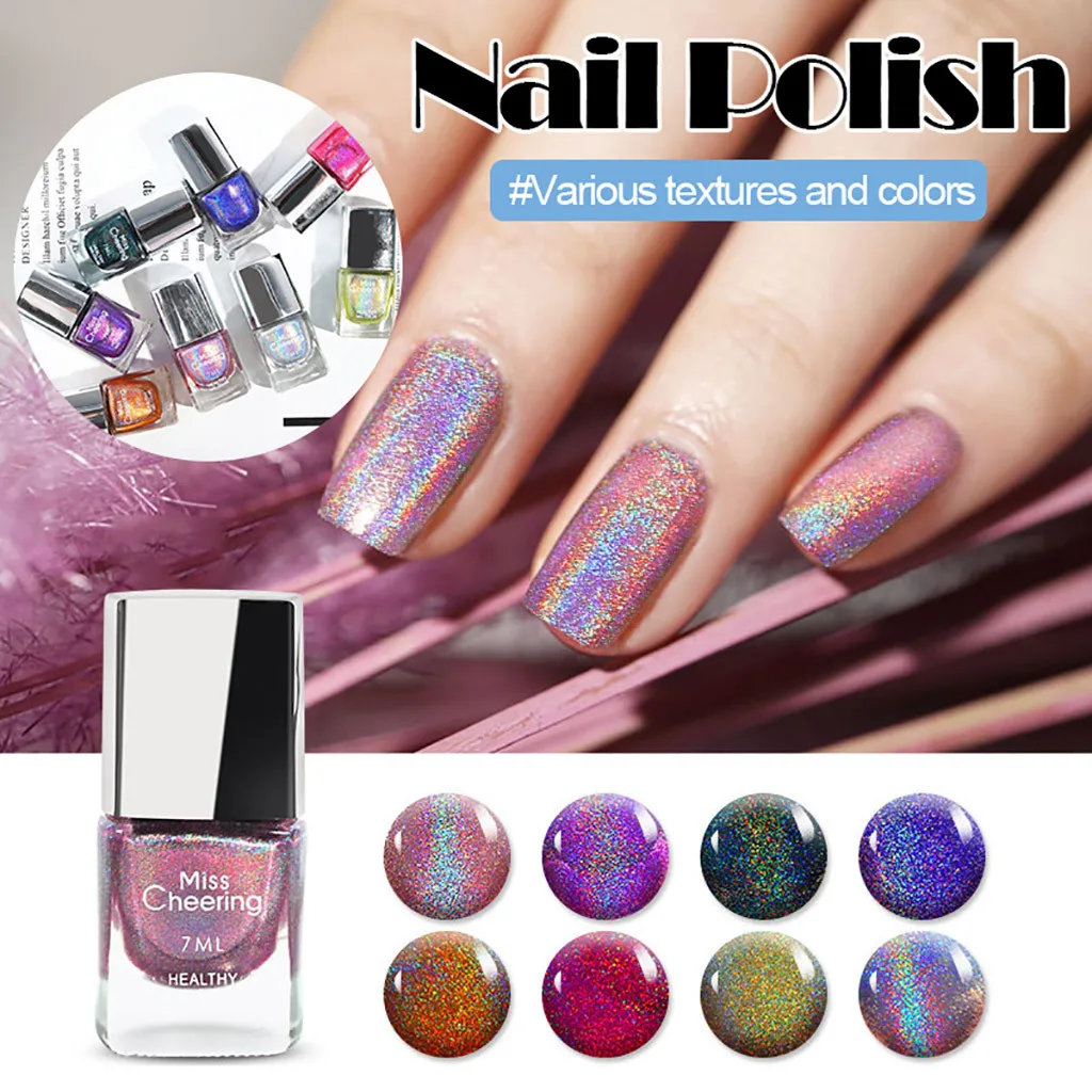 7 мл Diamond лак для ногтей с блестками здоровья нетоксичный отслаиваемый дышащая