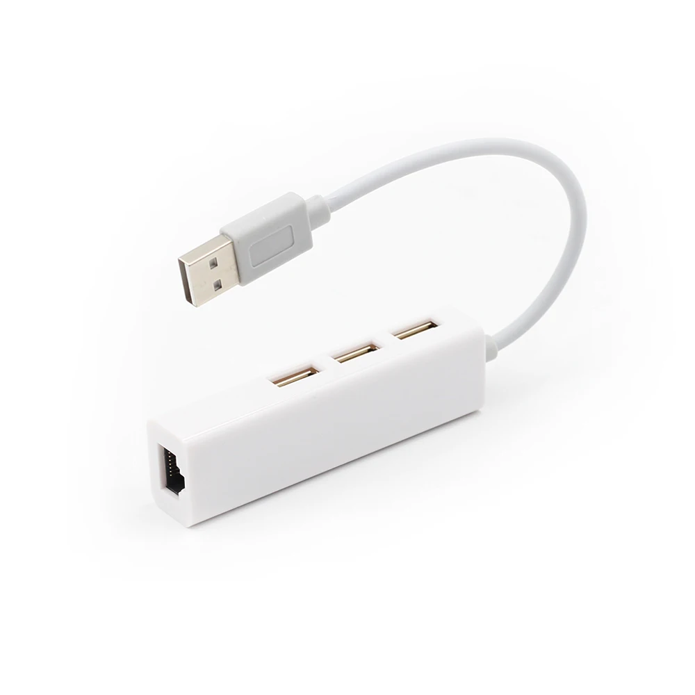 USB Ethernet с 3 портами 2 0 дюйма RJ45 сетевая карта к Ethernet-адаптеру для Mac iOS Android ПК RTL8152