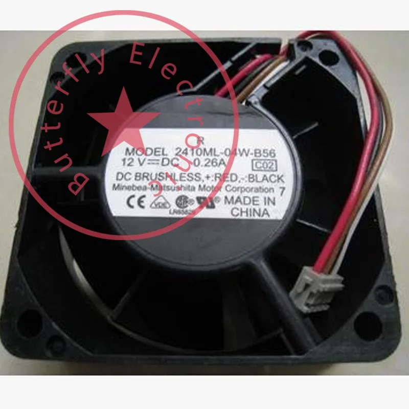 

Новый 2410ML-04W-B56 4-проводной оригинальный кулер охлаждения 60*60*25 мм 6 см 6025
