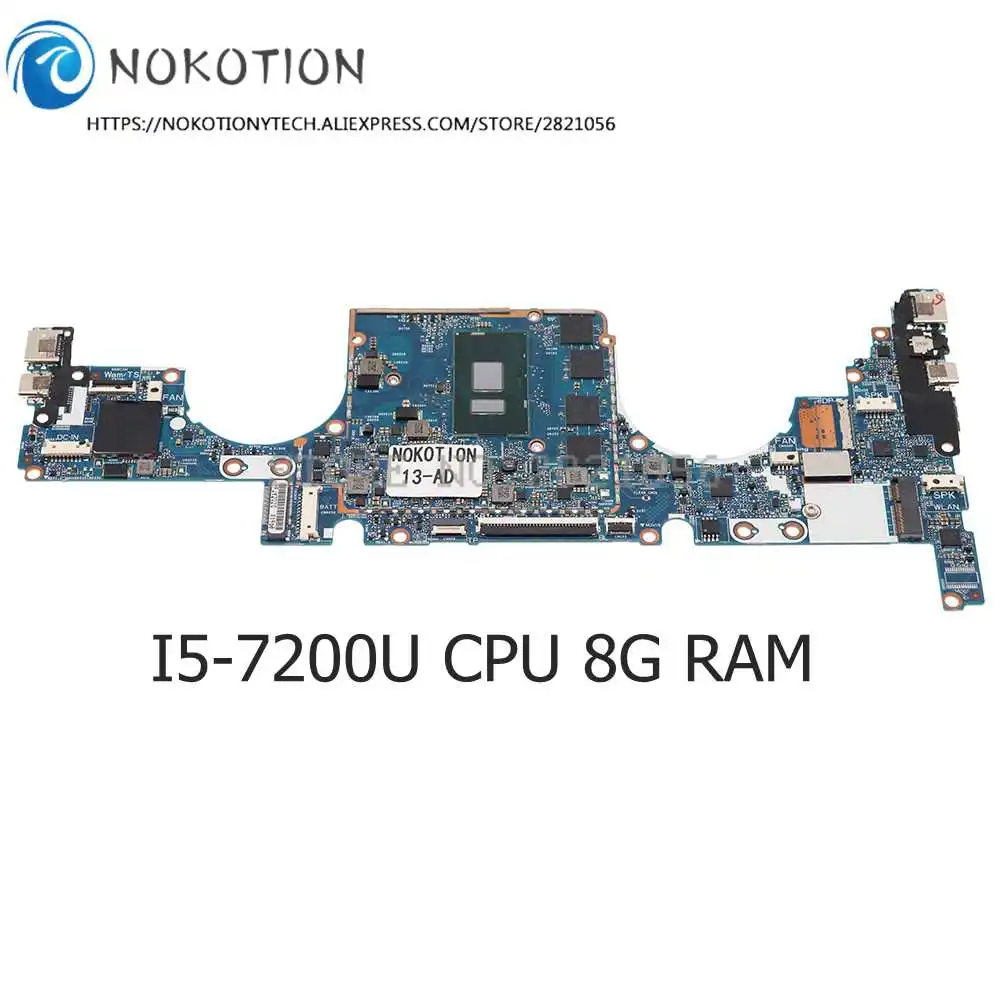 Материнская плата NOKOTION для ноутбука HP ENVY 13-AD модель 926313-601 926313-001 926313-501 6050A2907701-MB-A01 |