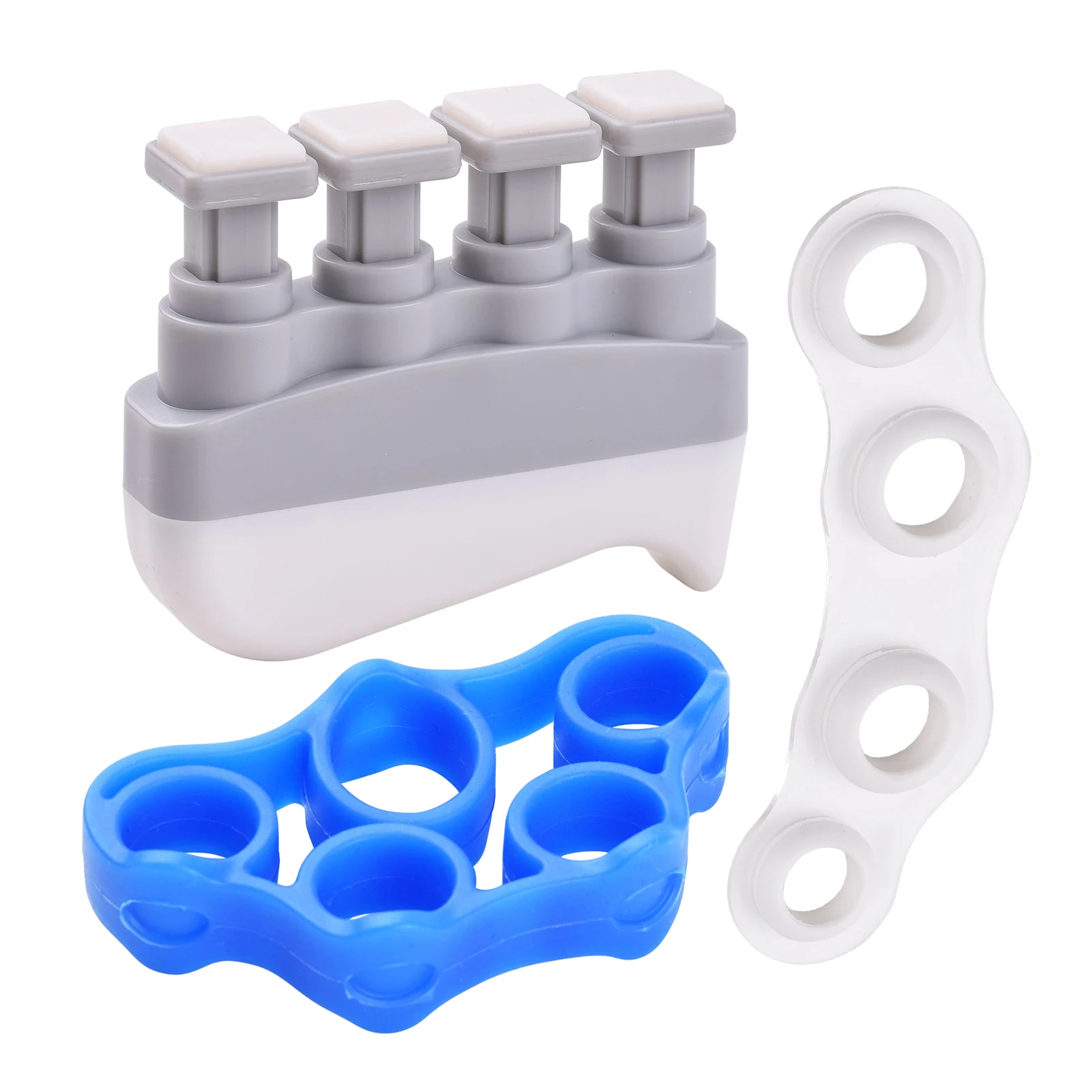 

Тренажер для рук в комплекте с палец, который поможет избавиться от пальца сплитер силикагель натяжитель пальцы упражнений инструмент для ...