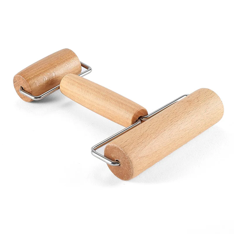 

Double-headed Polymer Clay Roller Wooden Handle Rolling Pottery Ceramic Tools for Crafting Clay Texture Press Tools