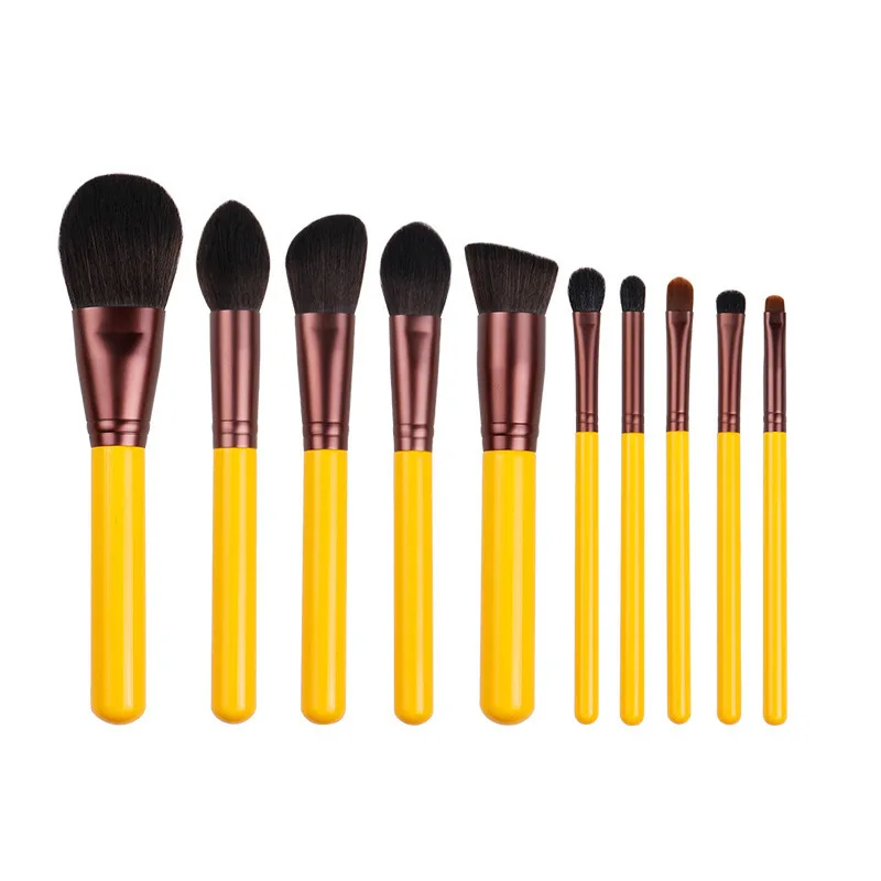 

Набор кистей для макияжа 9 шт./компл., кисти для пудры, румян, основы, макияжа, кисти для растушевки и сгибания теней для век, косметические инструменты