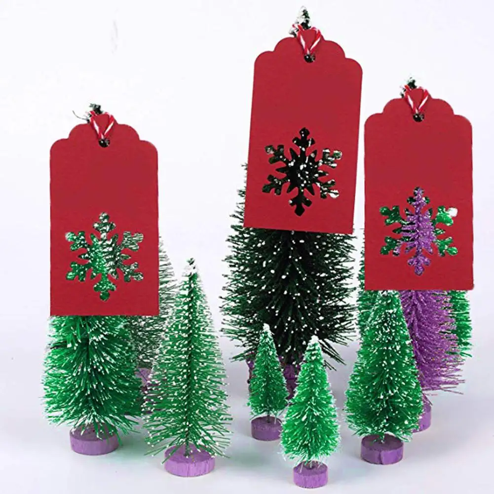 Рождественский Подарочный ярлык этикетки крафт бумага открытка с пожеланиями