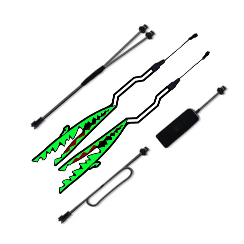 Мотоцикл Бар сигнальный симпатичный стикер светодиодный свет безопасности ПВХ