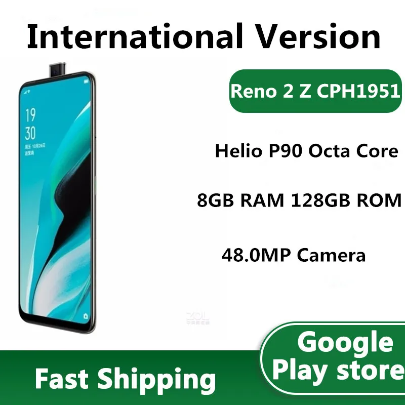 Мобильный телефон Oppo Reno 2 Z международная версия NFC 48 МП 5 камер 8 Гб ОЗУ 128 ПЗУ