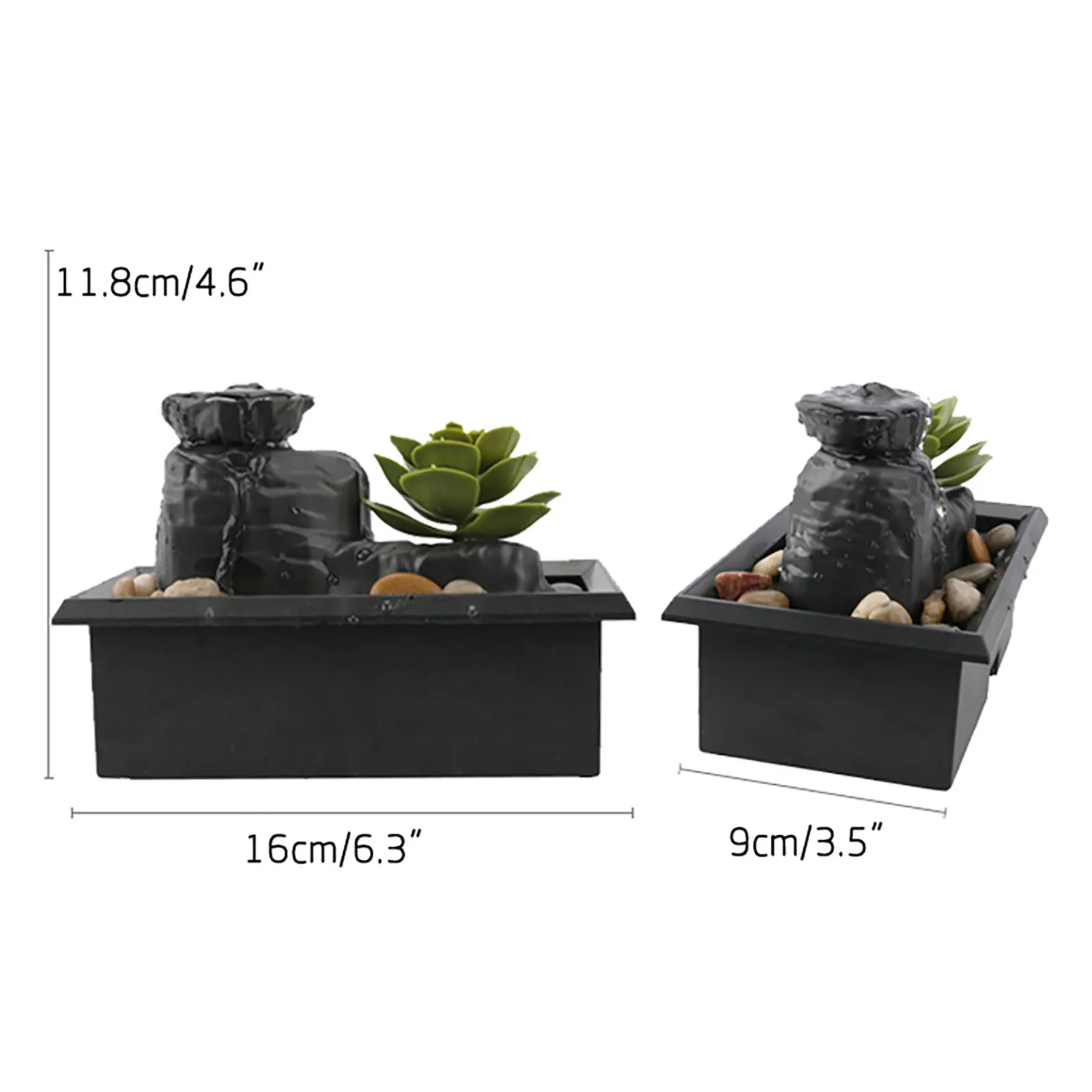 

Home Decoration Accessories Inner Table Water Decoration With LED Decorative Lights And Stone Decoration Room Decor