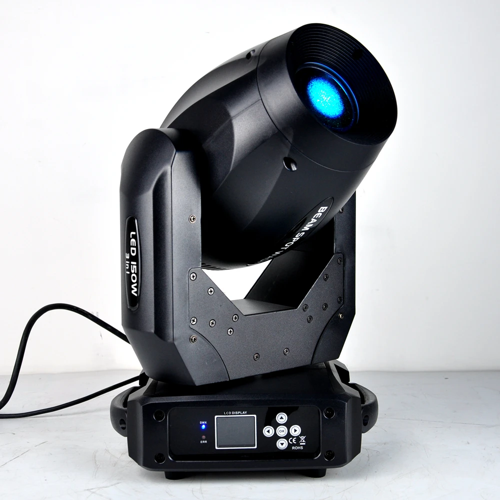 TIPTOP 150W DJ Lights Moving Head LED 3IN1 Lyre Spot Light 10 Gobos 7 Colors And 3 Face Prism For Stage Party Disco | Освещение