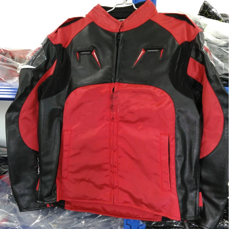 

Motorbike ATV Bike Riding Motocross Motorcycle Scooter PU Oxfrod Racing Jacket With Protector