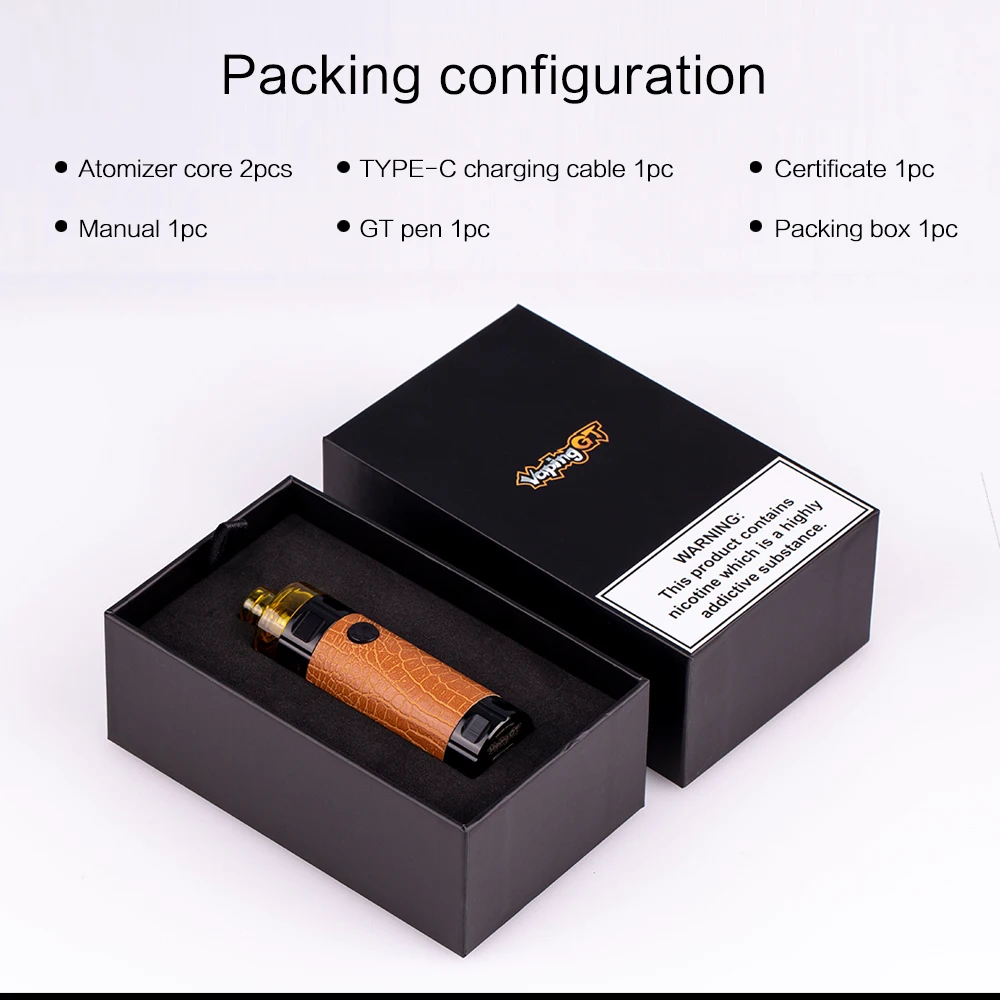 

G-taste VapingGT GT Pen Pod System Kit with Built-in 900mah Battery Vape Pen 2.8ml Pods 0.5ohm GT Pen Coil E-Cigs Vaporizer
