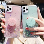 Роскошный Blingbling чехол для OPPO Realme 5 Pro Realme X чехол для телефона Realme 3 Realme5 Блестящий Прозрачный чехол-подставка со звездами Realme3