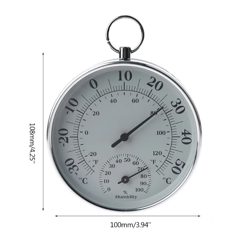 

Hygrometer Thermometer 10 cm/4 Inch Indoor Outdoor Moisture Thermometer Temperature Humidity Meter for Climate Monitor