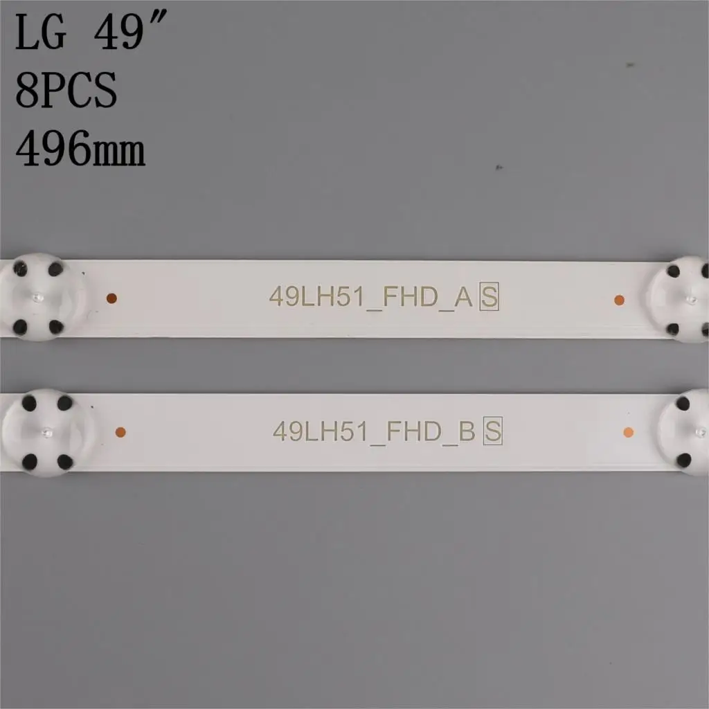 New 1set=8PCS LED backlight strip for 49inch TV LIG 49LH5100 49LH5700 49LH51_FHD_A 49LH51_FHD_B SSC_49inch_FHD_A B