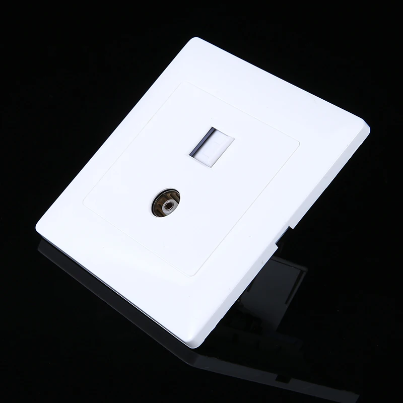 MAYITR 1 шт. портативная легкая электрическая Сетевая розетка RJ45 + ТВ антенна