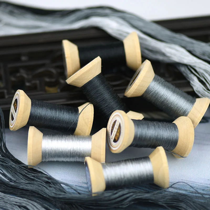 Ручная вышивка нить для вышивки/шелковая нить/обернутая шелковая