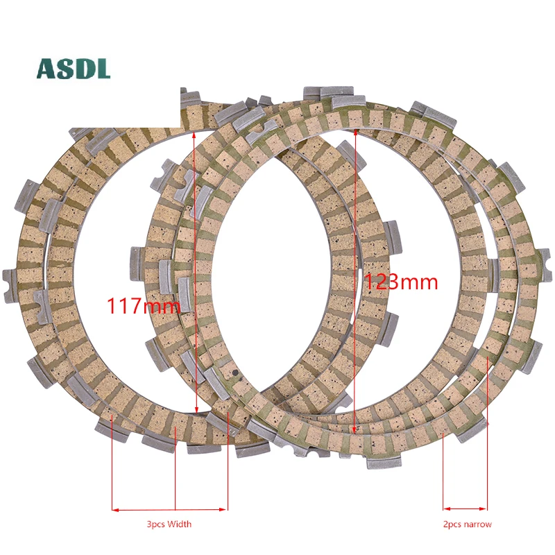 

Motorcycle Kelaf fiber Friction Clutch Plate Kit For Kawasaki Z300 Z 300