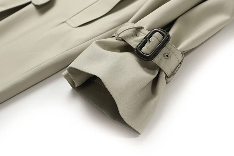 

[EAM] Women Double Breasted Big Size Khaki Trench New Notched Long Sleeve Loose Windbreaker Fashion Spring Autumn 2021 1DD4993