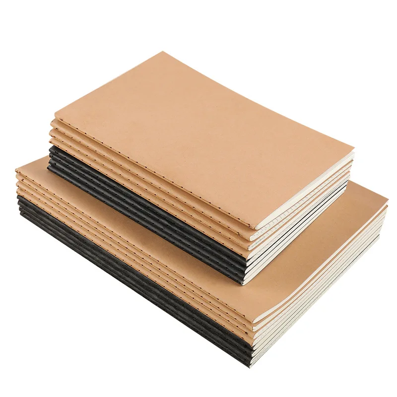 

40 Sheets B5 A5 Grid Line Page Students Notebook Thick Kraft Paper Composition Notebook School Supplies Stationery Planner Book
