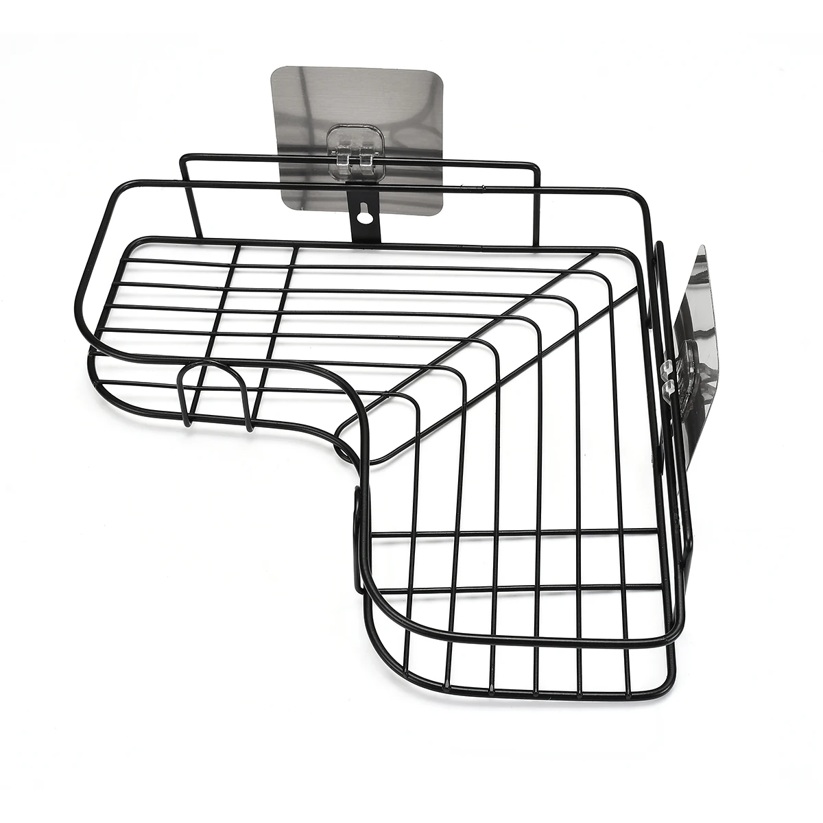

Stainless Steel Bathroom Rack Strong Bonding Fixed Shower Corner Rack Cabinet Toilet/seasoning Storage Tool