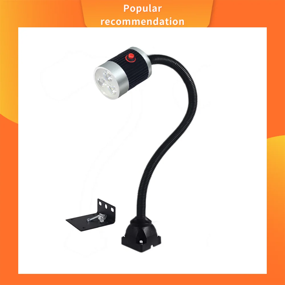 

220V 9W Led Machine Work Lamp 50Cm Gooseneck Industrial Cnc Machine Lathe Tool Light Milling Machine Work Light Eu Plug