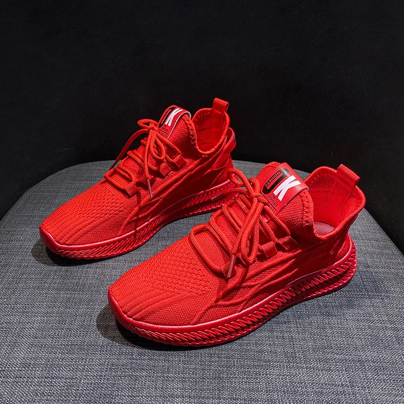 

2021 Spring Summer New Korean Sports Shoes Female Ins Casual Running Women's Shoes Flying Shoes Womens Sneakers F8801