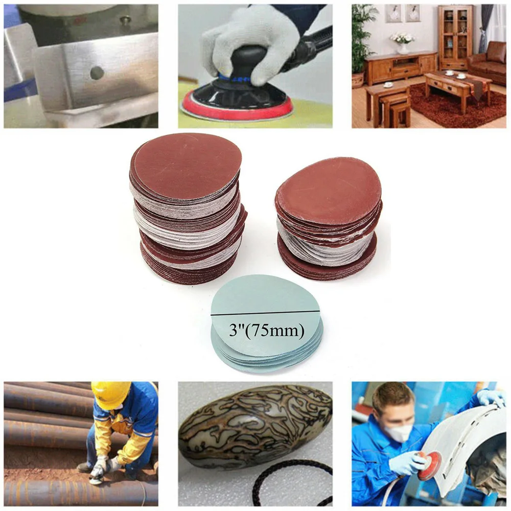 

Accessories Sanding Discs Supplies Backed Sandpaper 80-3000Grit Semi-rough