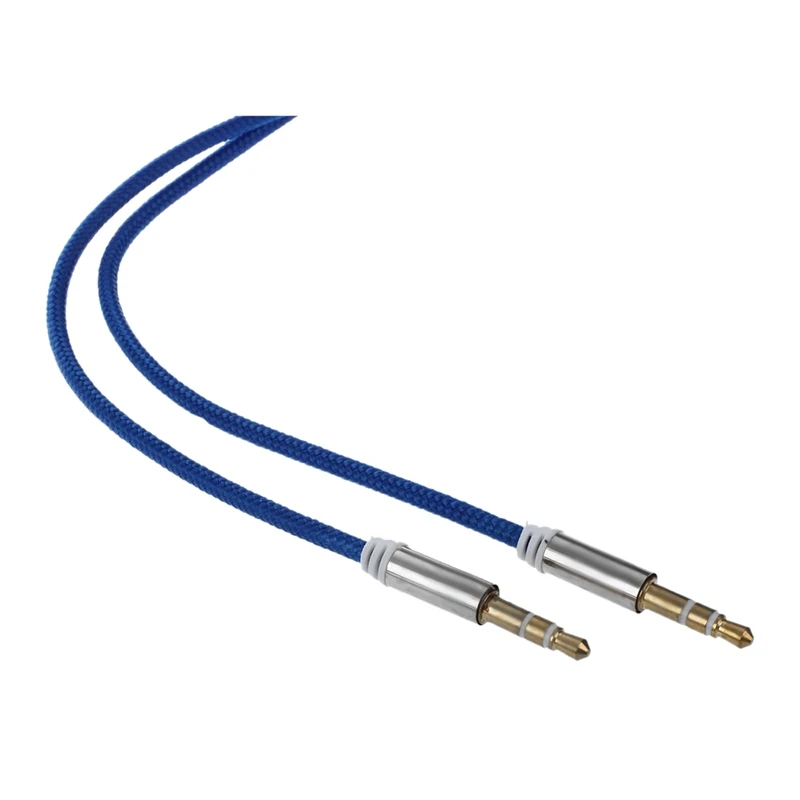 Hot TTKK Gold 3.5mm Male to Car Aux Auxiliary Cord Stereo Audio Cable for Phone iPod blue | Электроника
