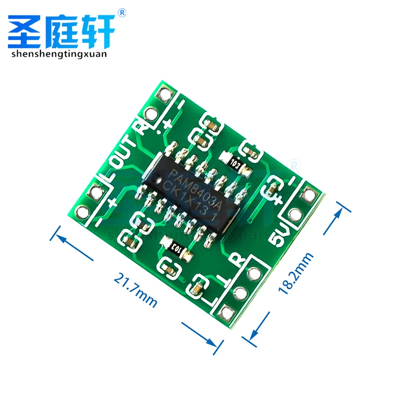 Плата усилителя мощности PAM8403 Mini 2x3 Вт Hi-Fi для стерео класса D 2 0 канала цифрового