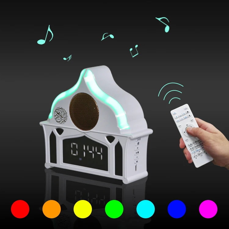 Quran Touch Lamp портативный bluetooth-динамик Hajj Umrah мусульманский Azan плеер 8 ГБ, полное чтение известных Imams и quran Transla