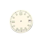 Батарейные детали для часов 28,5 мм C3, светящийся белый циферблат для часов Seiko 6105 NH35A, часы с автоматическим механизмом