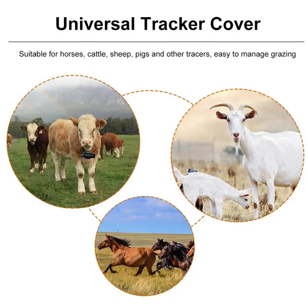 Adjustable Horses Universal Cattle Sheep Waterproof Pigs Animal Grazing GPS Tracker Collar Bag Oxford Cloth Protective Anti Lost | Спорт и